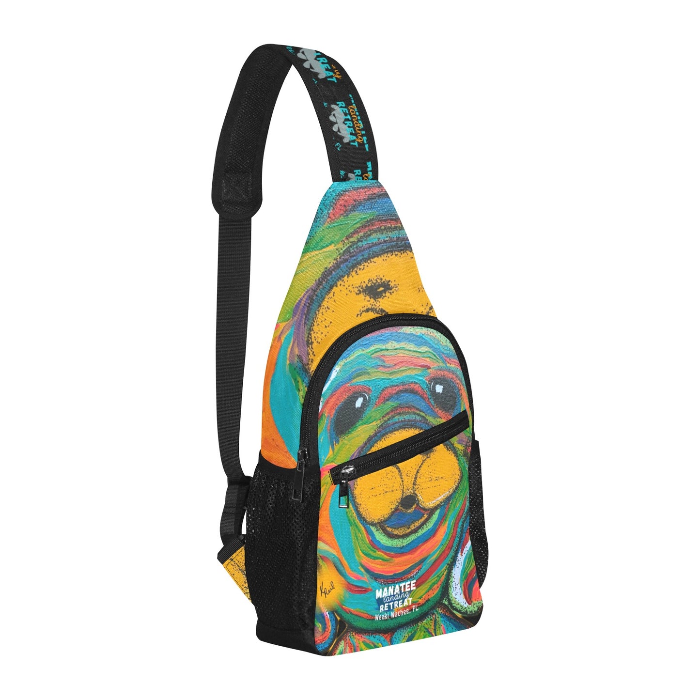 Manatee Landing Retreat Man Bag All Over Print Chest Bag (Model 1719)