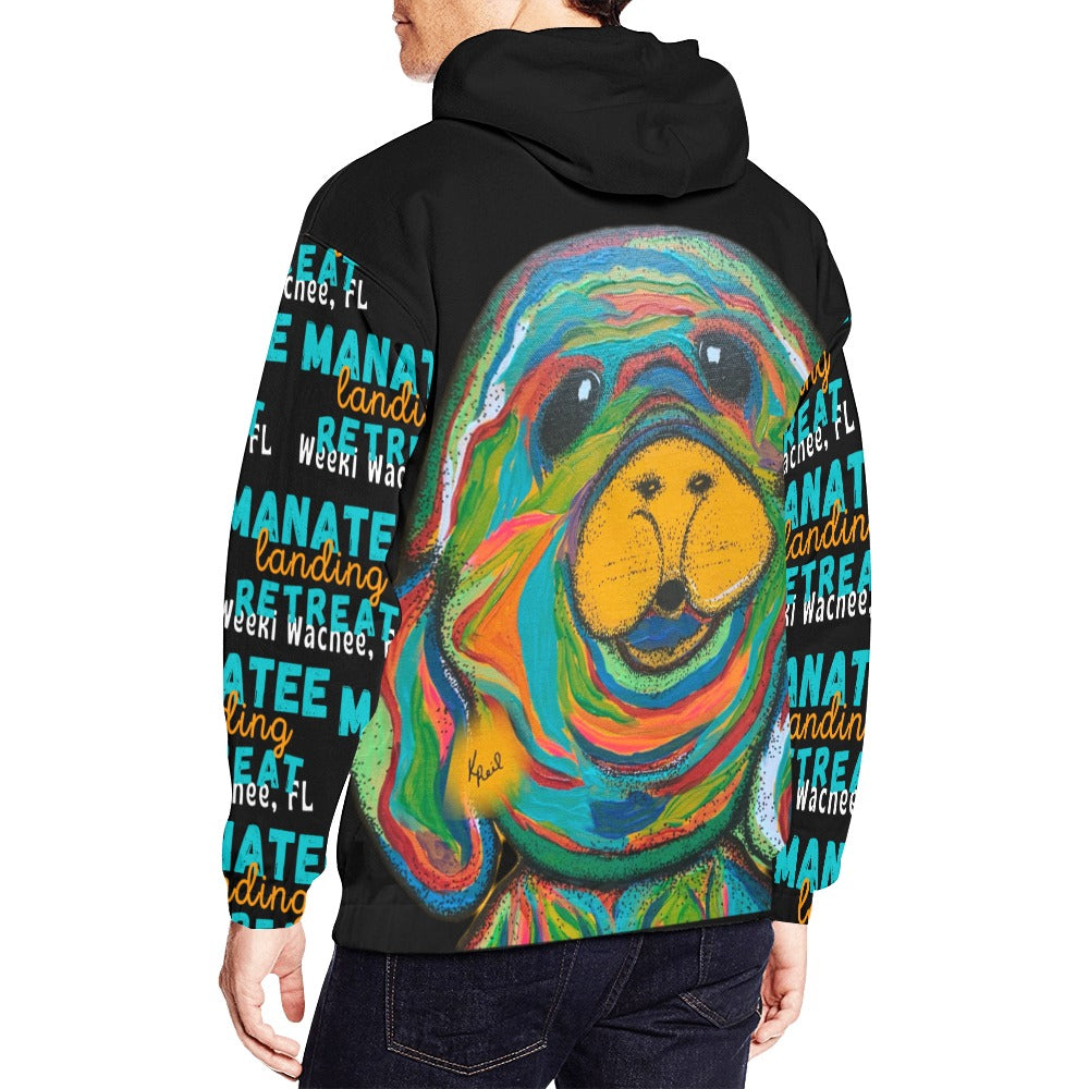 Manatee Landing Retreat Men Hoodie All Over Print Hoodie for Men (USA Size) (Model H13)