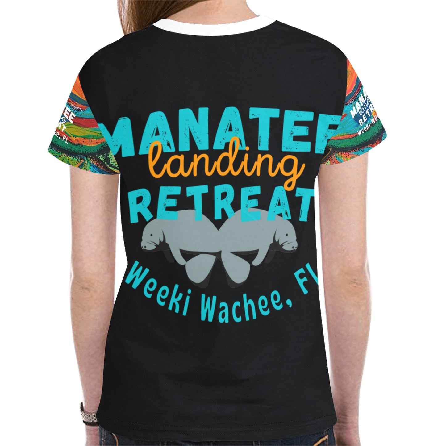 Manatee Landing Merlyn Magic New All Over Print T-shirt for Women