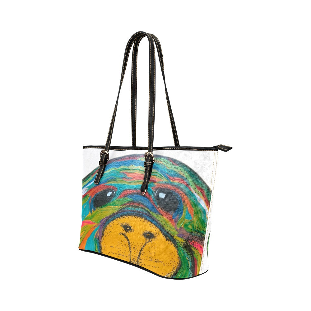 Merlyn Tote - YumLife Family Tote Leather Tote Bag/Large (Model 1651)