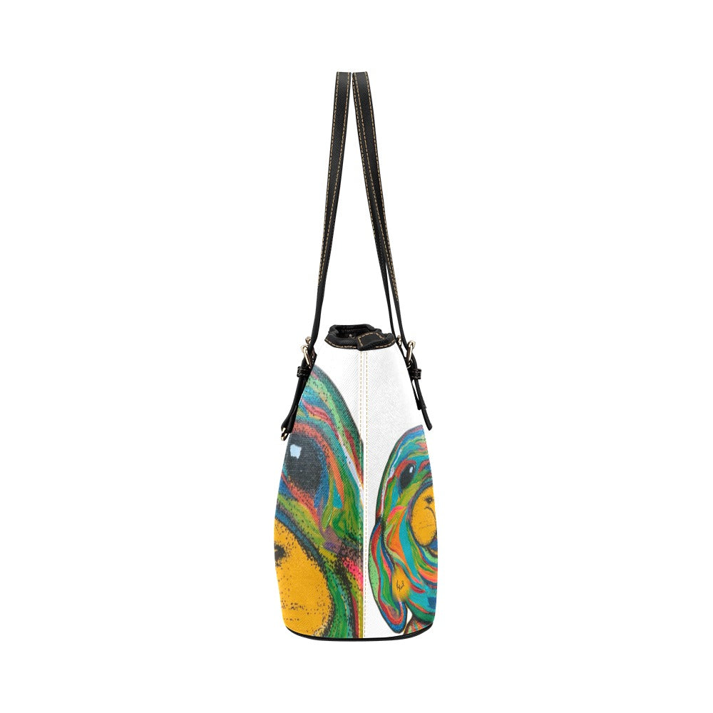 Merlyn Tote - YumLife Family Tote Leather Tote Bag/Large (Model 1651)