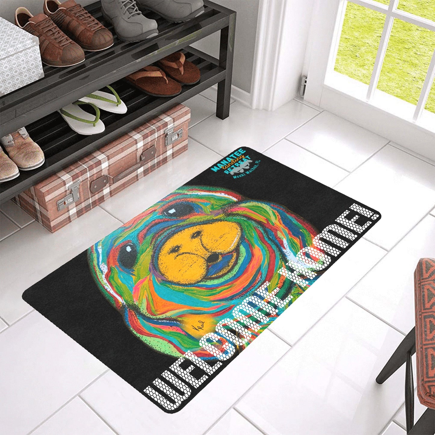 Manatee Landing Retreat Door Mat Doormat 30"x18"