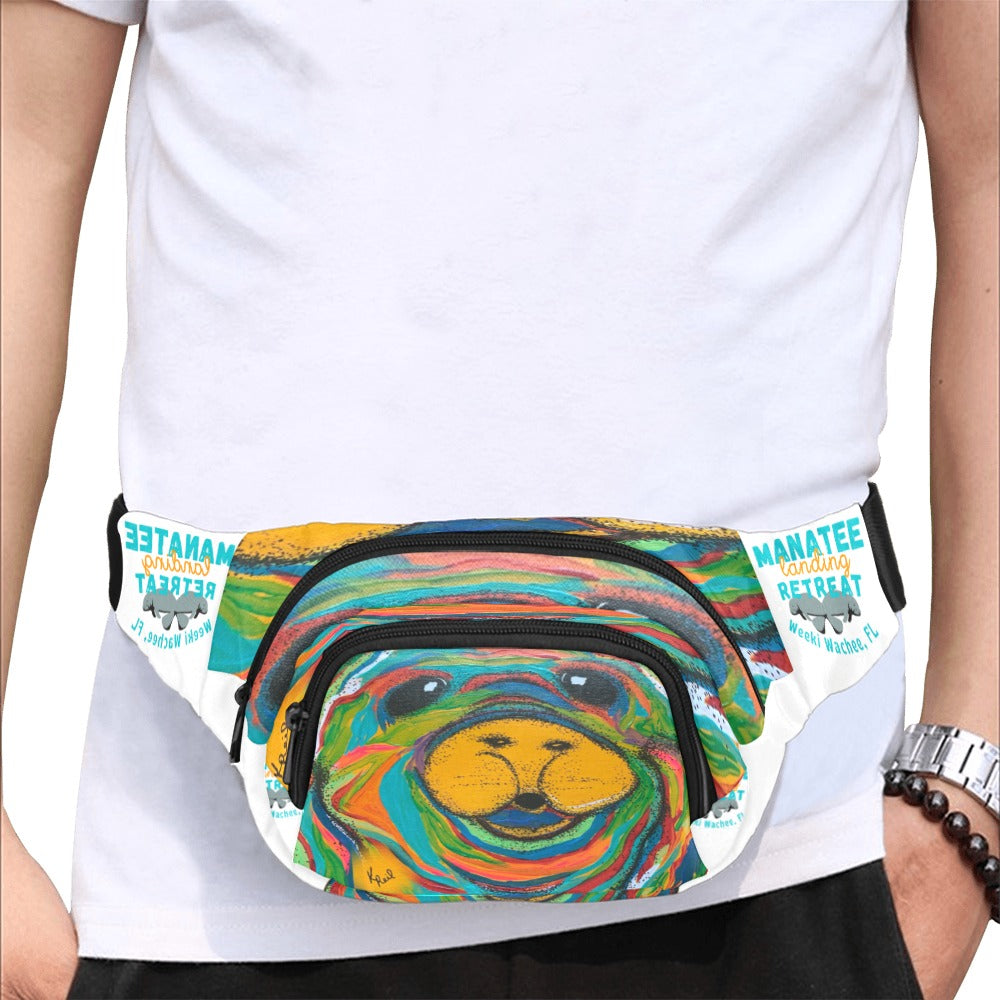 Manatee Landing Retreat Bum Bag Fanny Pack/Small (Model 1677)