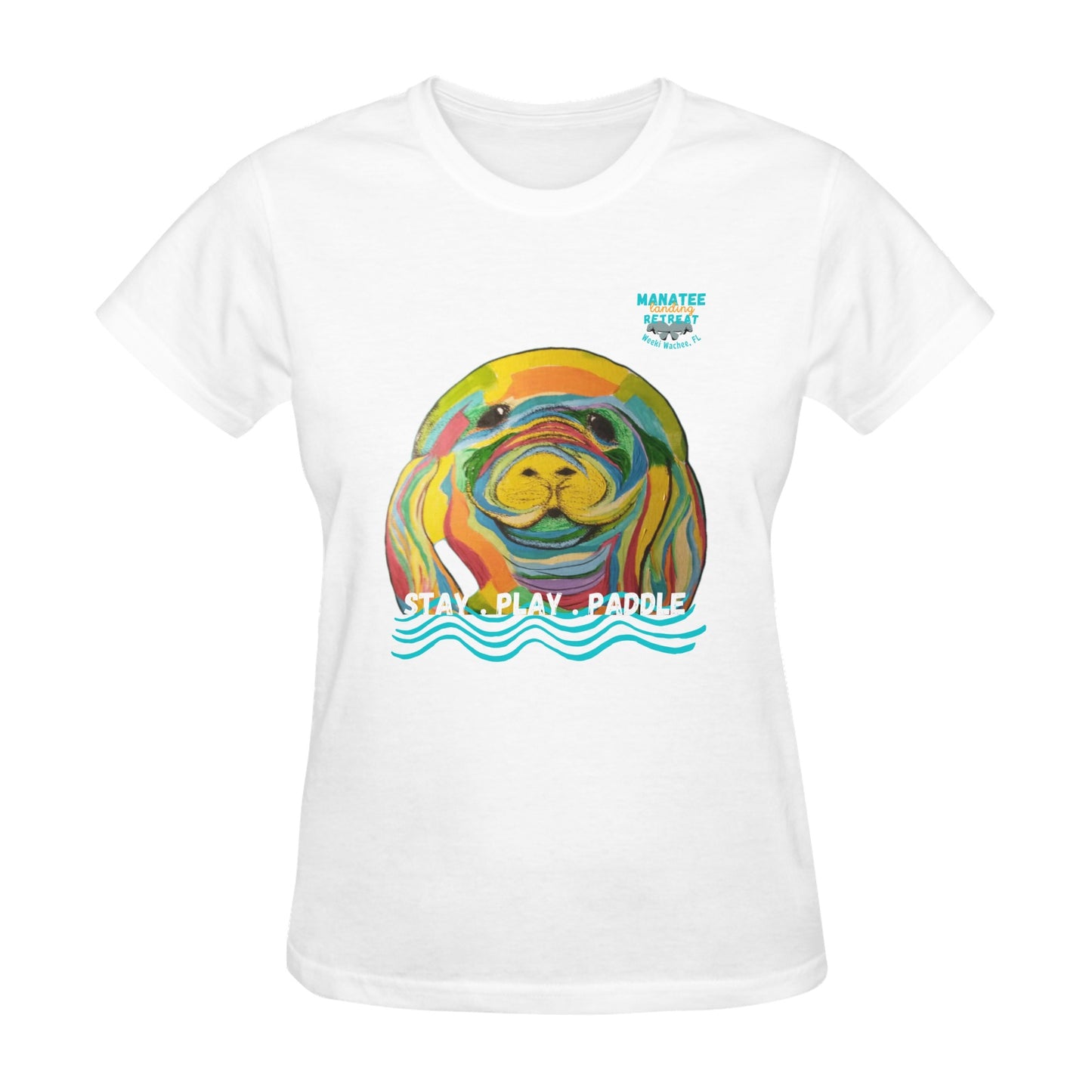 Manatee Landing Retreat Woman's T Front Only Classic Women's T-Shirt