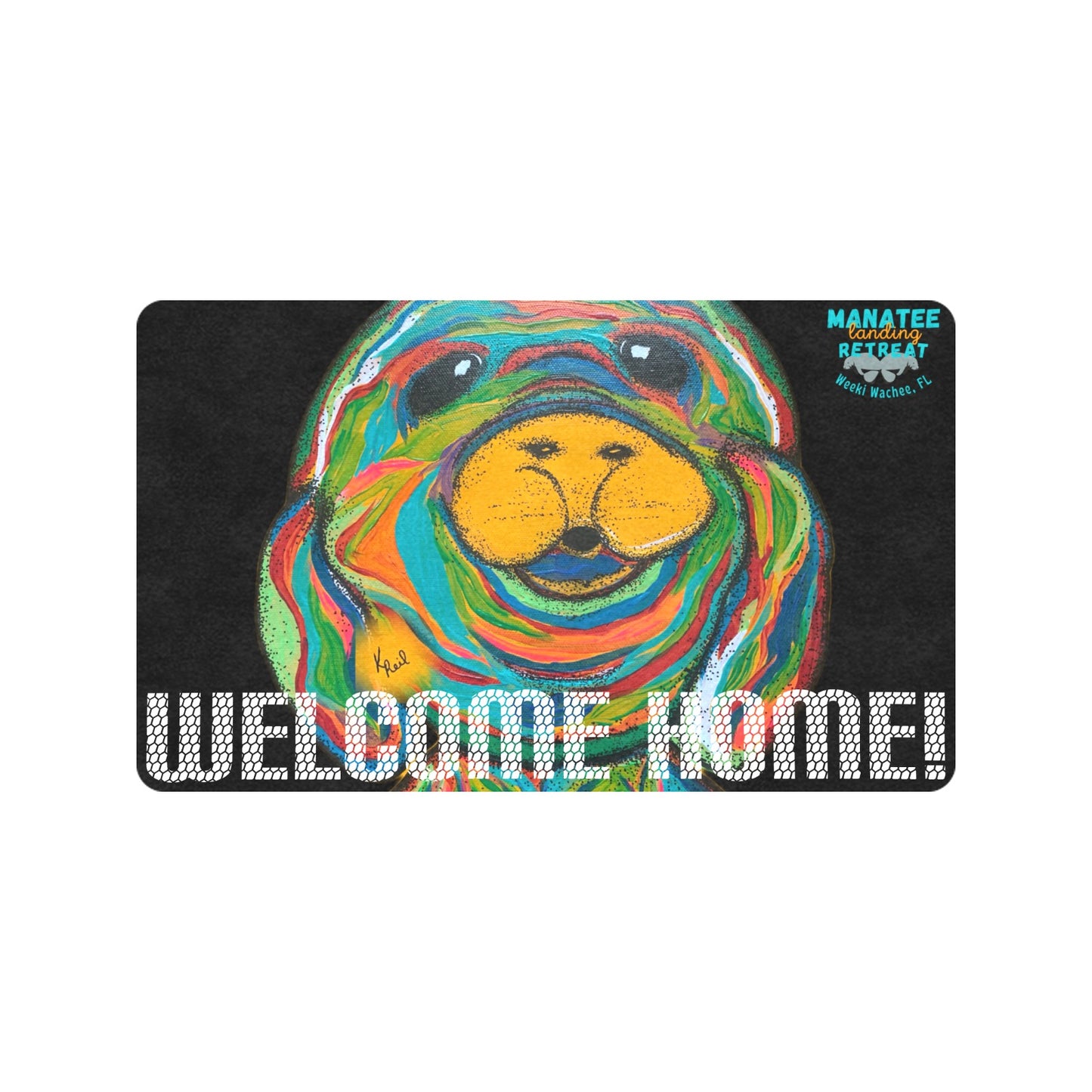 Manatee Landing Retreat Door Mat Doormat 30"x18"