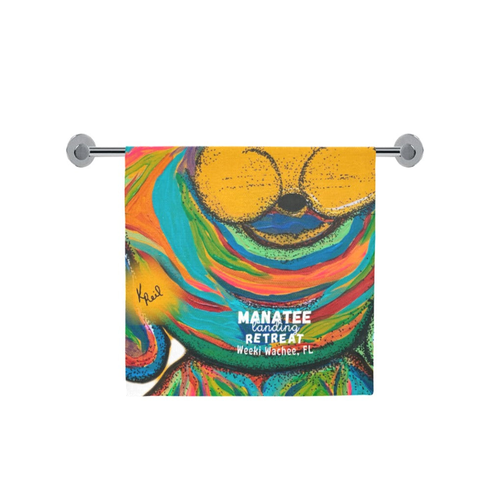 Magic Merlyn Beach Towel - Manatee Landing Retreat Bath Towel by YUMLife